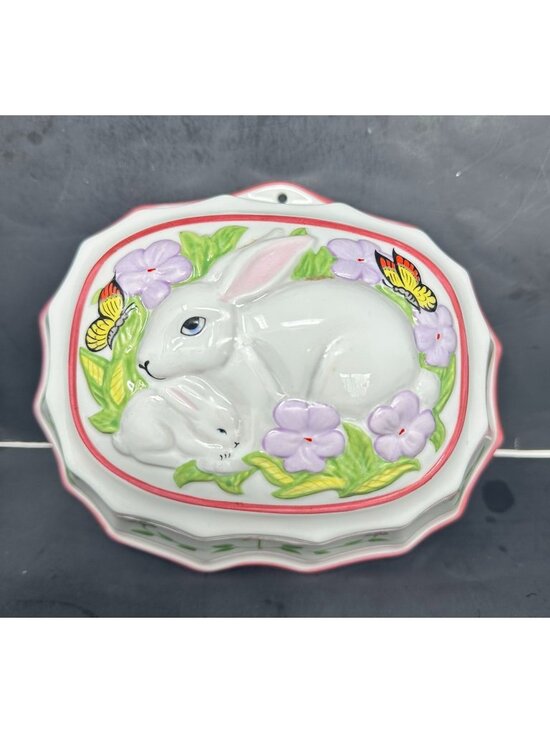 Franklin Mint Other - LE CORDON BLEU RABBITS Porcelain Mold Wall Decor Kitchenware Home Franklin Mint